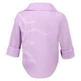 Enfant KPop Demon Hunters(2025) Jinu Saja Chemise Rose Cosplay Costume