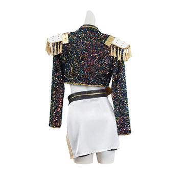 Costume Mira Kpo-p Hunters Pour Fille - Déguisement Chanteuse Pop Avec Perruque, Taille 4-12 Ans