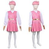 Enfant Wicked: For Good(2025) Glinda Tenue Rose et Blanche Cosplay Costume