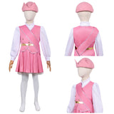 Enfant Wicked: For Good(2025) Glinda Tenue Rose et Blanche Cosplay Costume