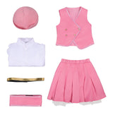 Enfant Wicked: For Good(2025) Glinda Tenue Rose et Blanche Cosplay Costume