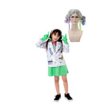 Déguisement Fille Scientist Robe Costume Vert pour Halloween Carnaval