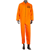 Déguisement Adulte «JAILBIRD» Uniformes de Prison Orange Costume