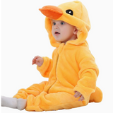 Déguisement Enfant Bébé Mignon Canard Jaune Crawlwear Costume