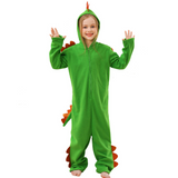 Déguisement Enfant Pilou Pilou Dinosaure Verte Mignonne Combinaison