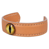 Accessories Bracelet Vintage en Cuir de Vache de Couleur Noir/Brun/Kaki