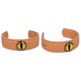 Accessories Bracelet Vintage en Cuir de Vache de Couleur Noir/Brun/Kaki