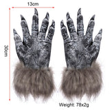 Acessoire Adulte Loup Griffes Gants/Masque pour Halloween Carnaval