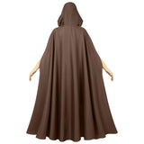 Déguisement Adulte Sorcier/Moine Cape à Capuche Costume Médiéval pour Halloween Carnaval