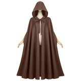 Déguisement Adulte Sorcier/Moine Cape à Capuche Costume Médiéval pour Halloween Carnaval