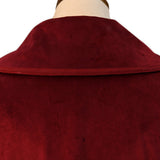 Déguisement Femme Veste Trench en Velours Rouge/Bleu/Noir Costume Vintage Médiéval