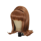 Perruque Brune Rétro Femme pour Halloween