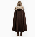 Déguisement Manteau de Fourrure de Barbare Viking Médiéval Femme pour Halloween