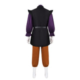 Déguisement Ensemble Gilet Rétro de Chevalier Médiéval Européen Violet Homme