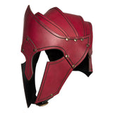 Accessoire Casque en Cuir Médiéval Renaissance Rouge Femme pour Halloween