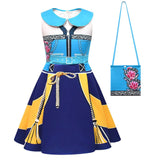 Déguisement Enfant Kpop Demon Hunters Huntrix Rumi Mira Zoey Robe Sans Manches+Sac Costume d'Halloween