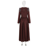 Déguisement Robe de Soubrette Champêtre Marron Prairie Femme