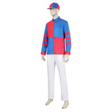 Déguisement d'Equitation Bleu Rouge et Blanc Homme
