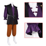 Déguisement Ensemble Gilet Rétro de Chevalier Médiéval Européen Violet Homme
