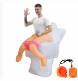 Déguisement Adulte Gonflable Toilettes Amusantes Pour Halloween
