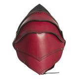 Accessoire Casque en Cuir Médiéval Renaissance Rouge Femme pour Halloween
