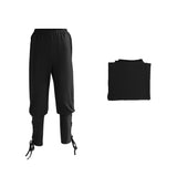 Déguisement Enfant Pirate Pantalon Viking Costume d'Halloween Noir/Brune/Vert/Rouge