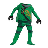 Déguisement Enfant Ninja Tenue Verte/Rouge Costume pour Halloween Carnaval