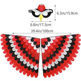  Thanksgiving Turkey Decoration Wings Cloak Cosplay Costume Outfits Halloween Carnival Suit  