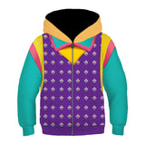 Déguisement Enfant Stranger Things Holly Wheeler Sweat-shirt à Capuche/Zip Costume Violet