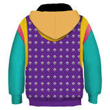 Déguisement Enfant Stranger Things Holly Wheeler Sweat-shirt à Capuche/Zip Costume Violet