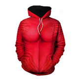 Déguisement Adulte Avatar Neytiri Pullover/Zipper Sweat-shirt Costume Rouge
