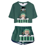 One Piece Roronoa Zoro T-shirt Short Adulte Cosplay Costume