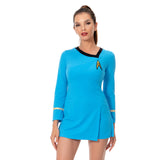 Déguisement Femme Star Trek TOS Robe Bleu Costume