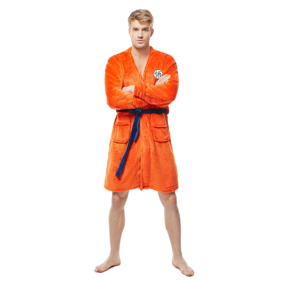 Guko Robe Dragon Ball Goku Robe de Bain Taille Adulte et Enfant Costume ...