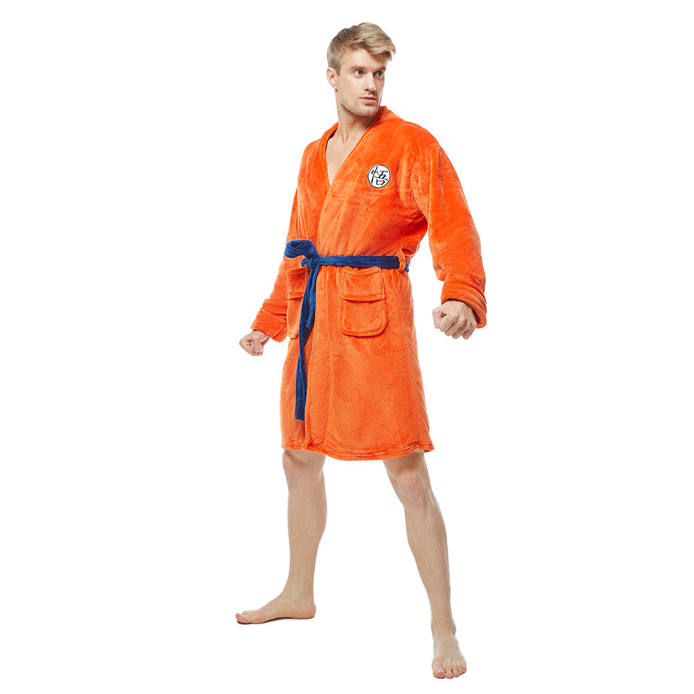Guko Robe Dragon Ball Goku Robe de Bain Taille Adulte et Enfant Costume ...
