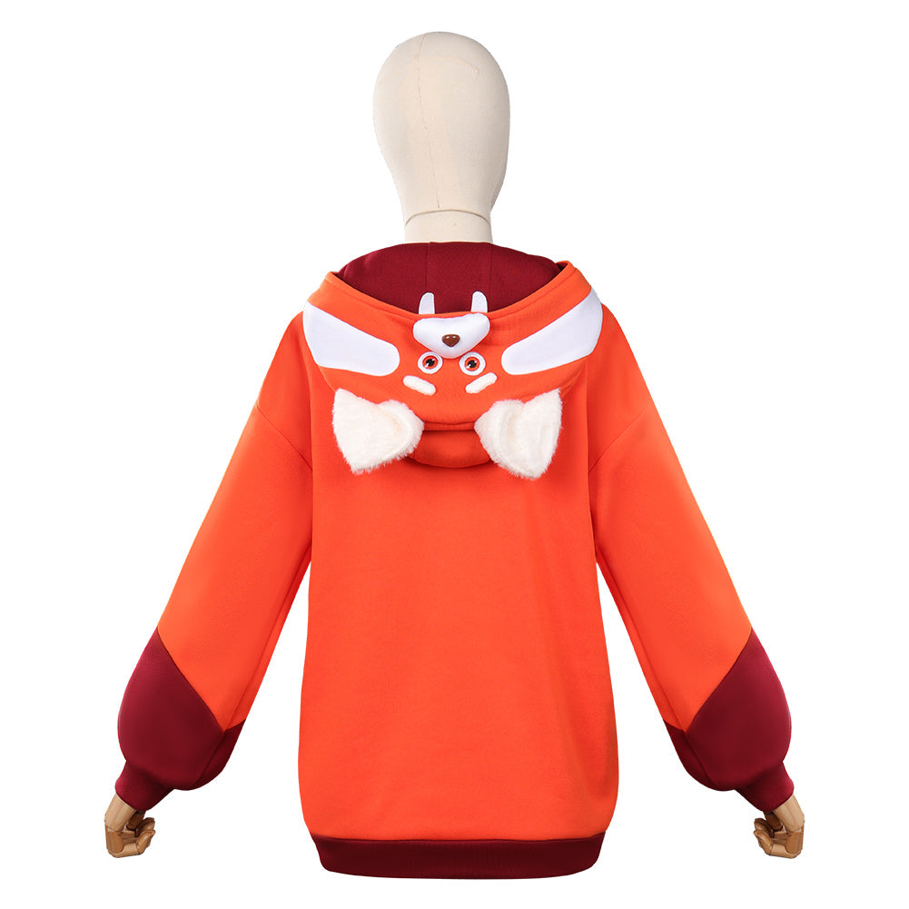 Déguisement Turning Red Alerte Rouge Mei Sweat à Capuche Design Original Cosplay Costume