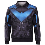 Déguisement Gotham Knights Nightwing Sweat à Capuche Cosplay Costume