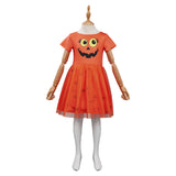 Déguisement Fille Pumpkin Citrouille Robe Costume Halloween