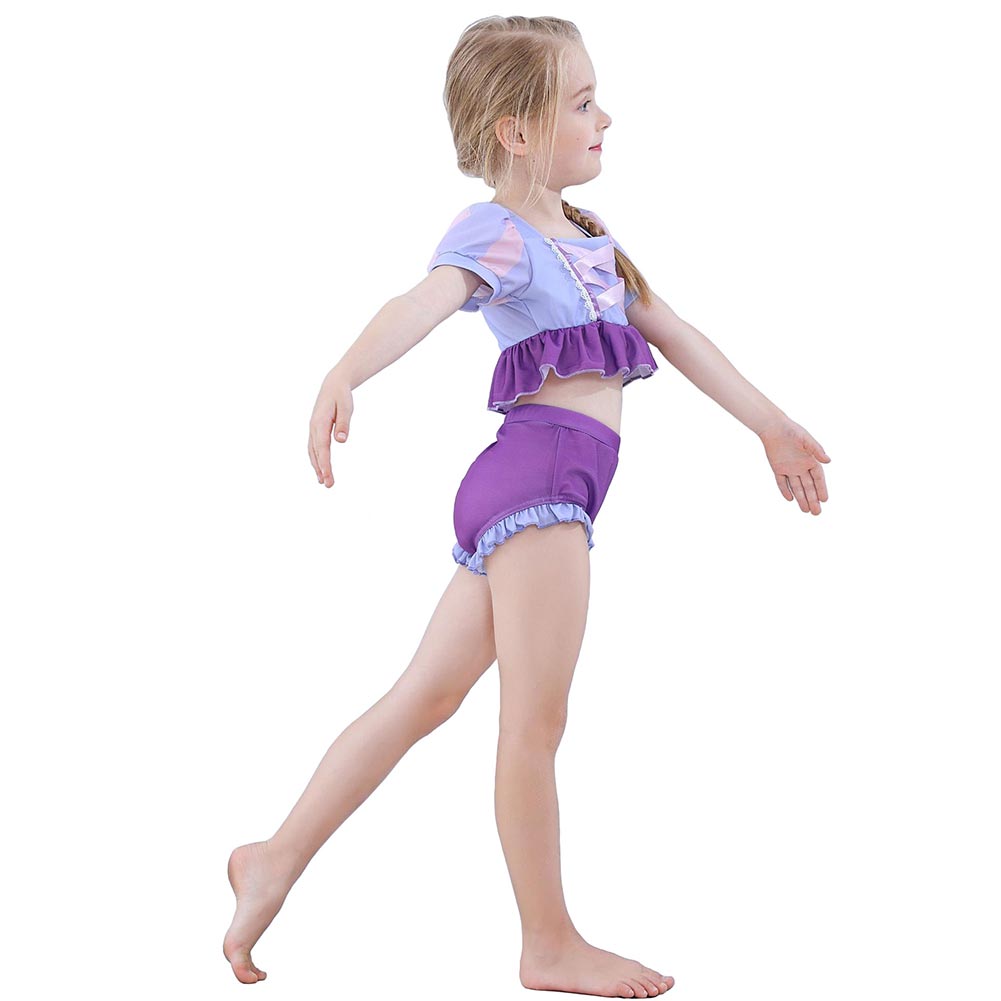 Déguisement Enfant Tangled Rapunzel Maillot de Bain Costume