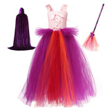 Déguisement Enfant Fille Hocus Pocus Sarah Sanderson TuTu Robe Costume