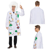 Déguisement Adulte Crazy Scientist Costume+Perruque Costume Halloween