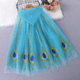 Déguisement Fille Jasmine Cape Bleue Costume Carnaval