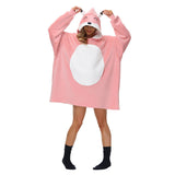 Déguisement Femme Couverture de Sweat à Capuche Imprimée Costume