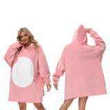 Déguisement Femme Couverture de Sweat à Capuche Imprimée Costume