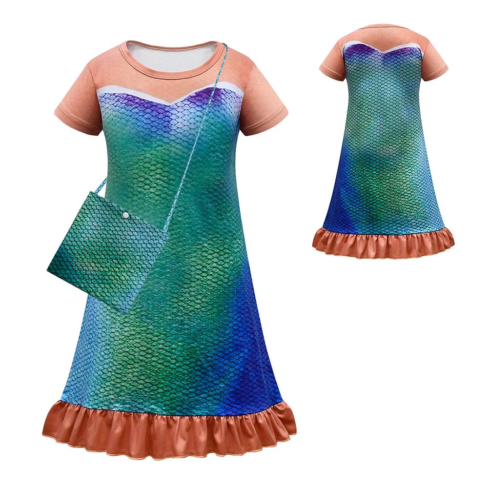 Déguisement The Little Mermaid Ariel Robe+Sac Costume