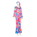 Déguisement Femme Années 80 Hippie Disco Costume Rétro Design Original