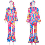 Déguisement Femme Années 80 Hippie Disco Costume Rétro Design Original