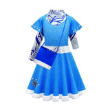 Déguisement Enfant Zombie 3 A-Li  Robe Bleu Clair Cosplay Costume Carnaval Halloween