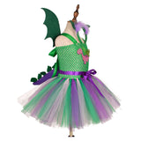 Déguisement Fille Dinosaure TuTu Robe+Accessoires Costume Halloween Ver.2