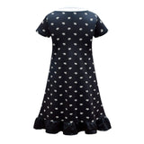 Déguisement Fille Wednesday Addams Robe+Sac Costume